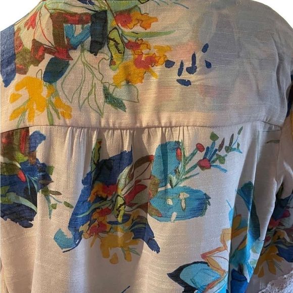 Zac & Rachel Floral Peasant Blouse -NWT - Picture 4 of 8